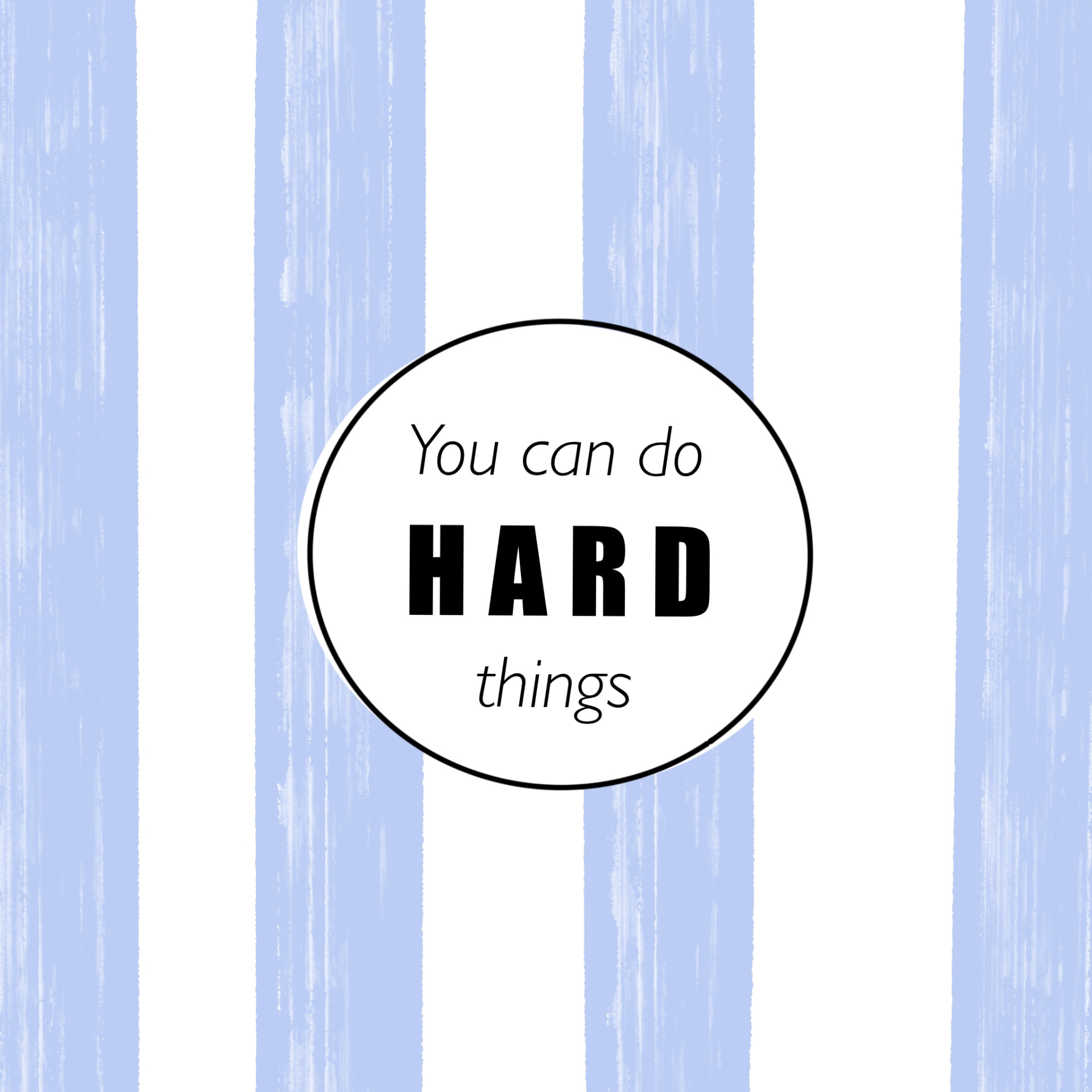 You Can Do Hard Things illustration by Mol, unframed art print
