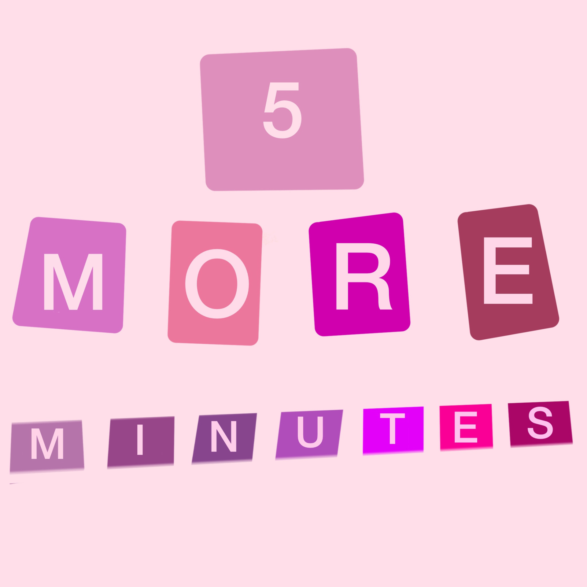 5 More Minutes illustration by Mol, unframed art print